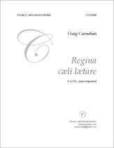 Regina cili litare SATB choral sheet music cover
